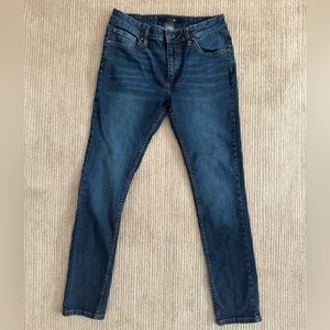 Joe's Jeans Medium Rise Skinny Jeans Women's Dark Wash Blue Denim Sz 18 Junior’s